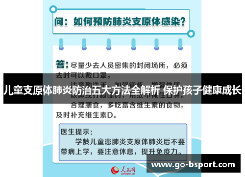 儿童支原体肺炎防治五大方法全解析 保护孩子健康成长